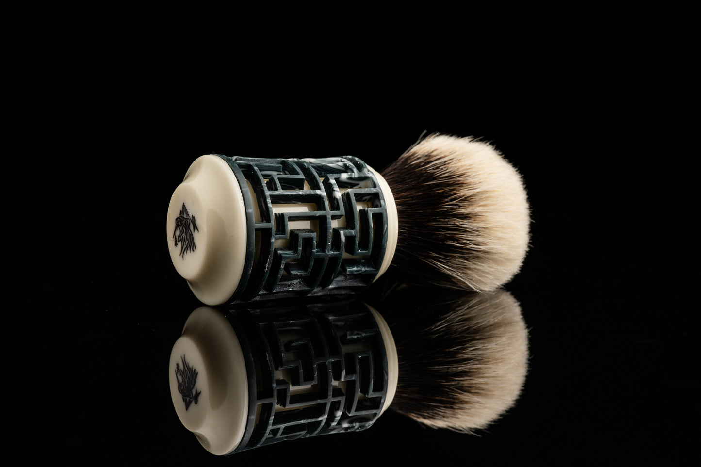 Lattice-Labyrinth Master shaving brush handle #3