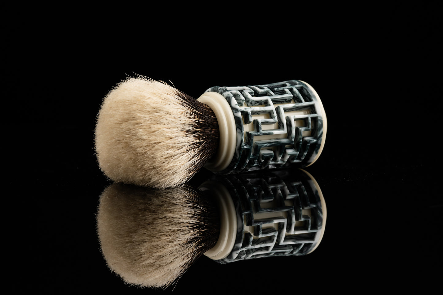 Lattice-Labyrinth Master shaving brush handle #3