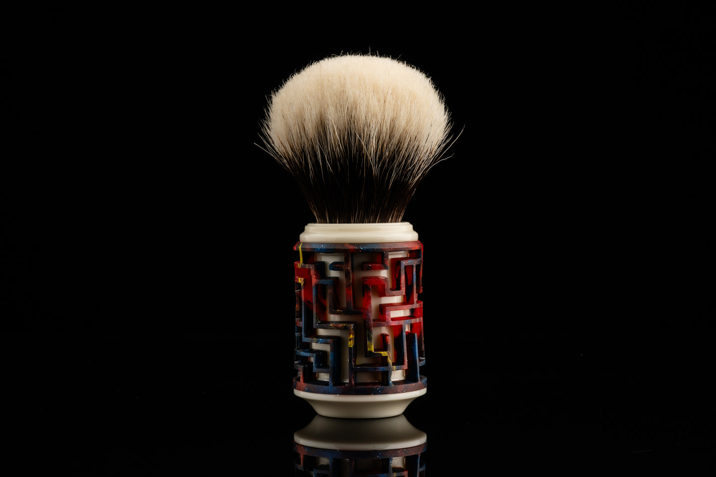 Lattice-Labyrinth Master shaving brush handle #5