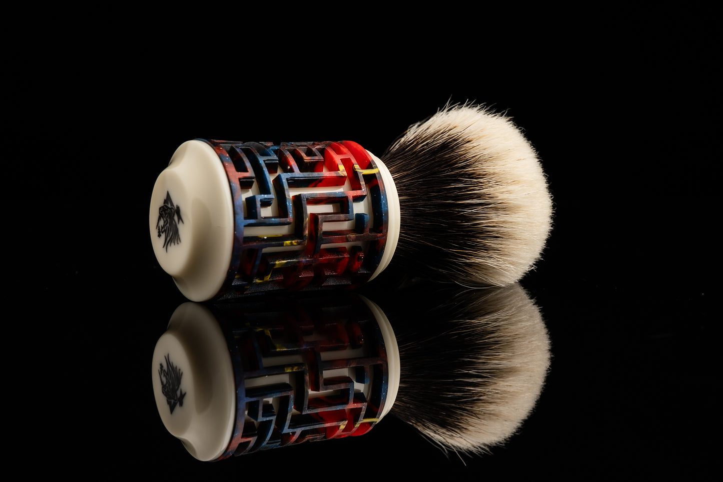 Lattice-Labyrinth Master shaving brush handle #5