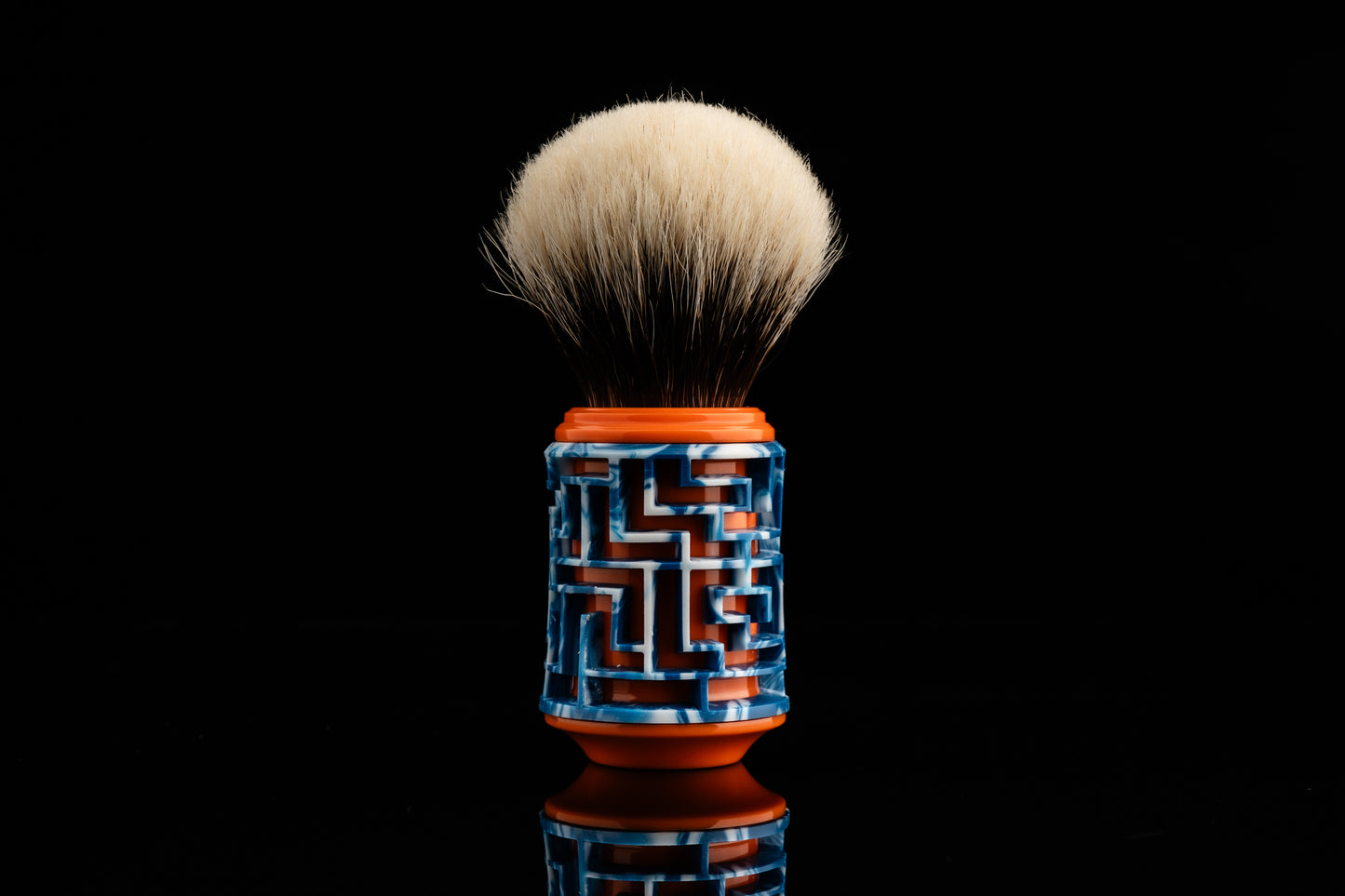 Lattice-Labyrinth Master shaving brush handle #6