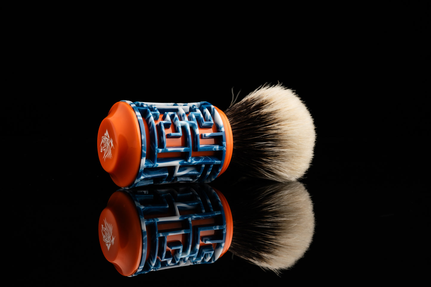Lattice-Labyrinth Master shaving brush handle #6