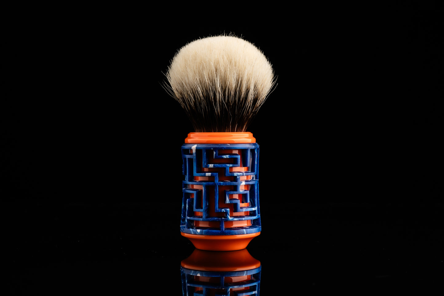 Lattice-Labyrinth Master shaving brush handle #7