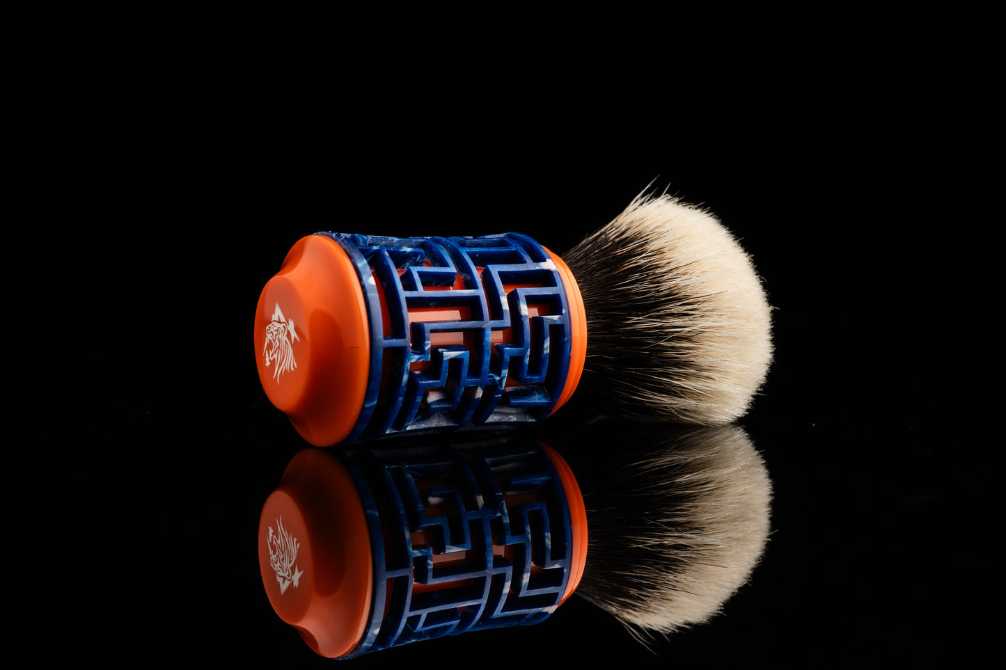 Lattice-Labyrinth Master shaving brush handle #7