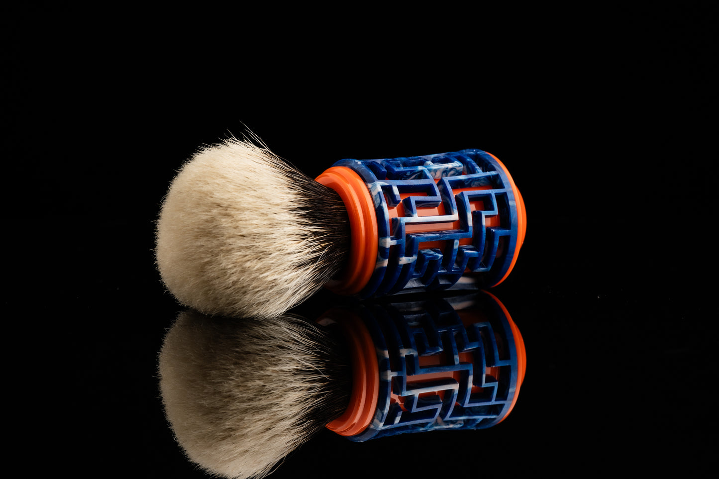 Lattice-Labyrinth Master shaving brush handle #7