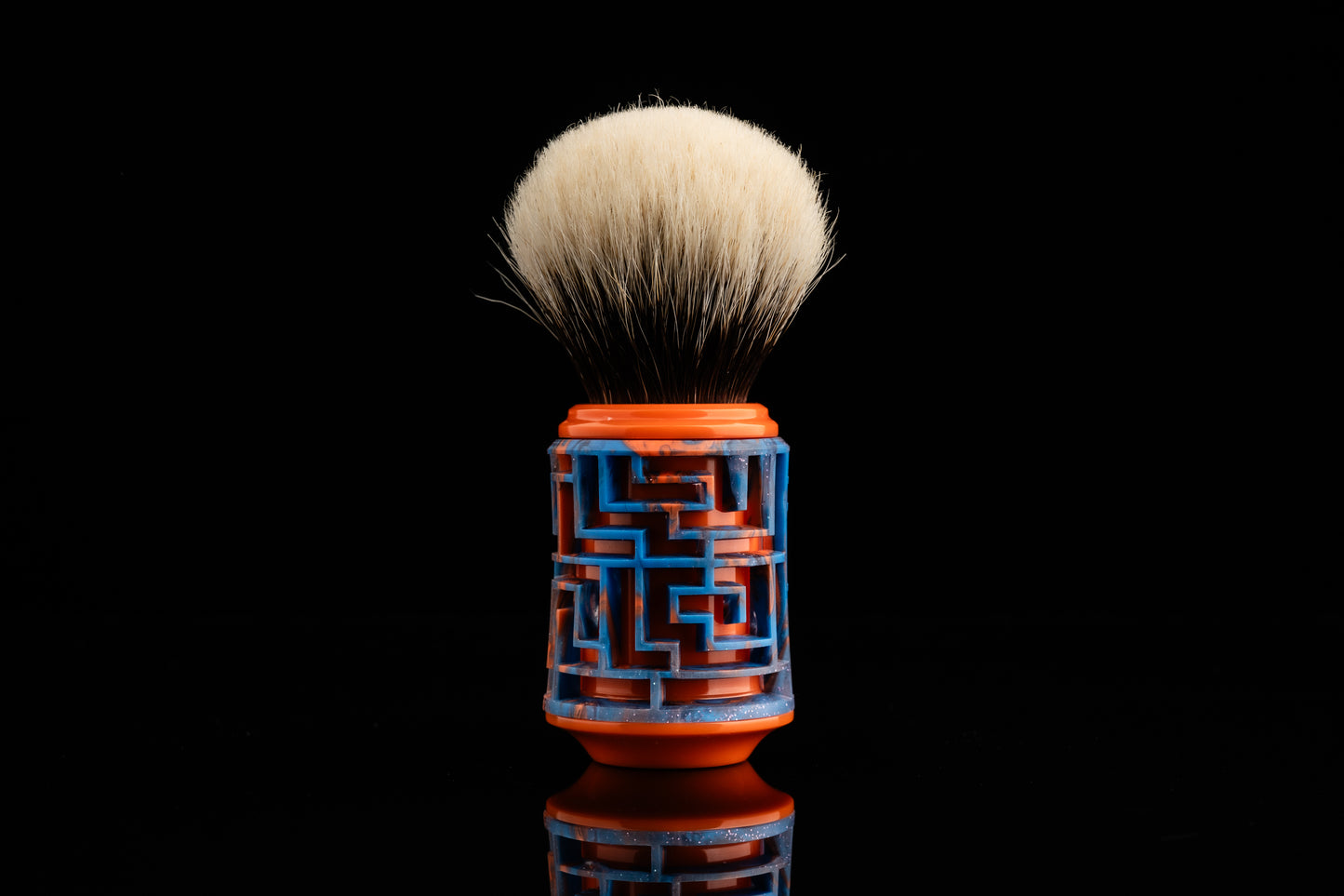 Lattice-Labyrinth Master shaving brush handle #8