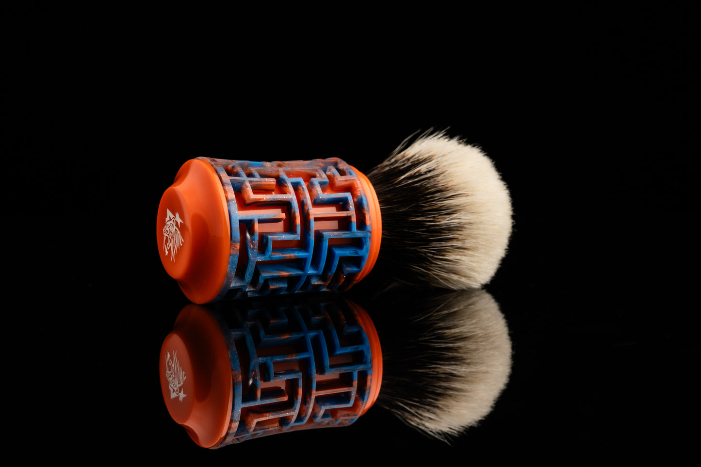 Lattice-Labyrinth Master shaving brush handle #8