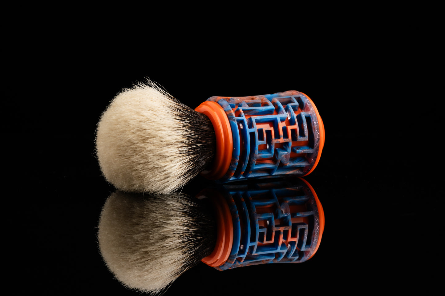 Lattice-Labyrinth Master shaving brush handle #8