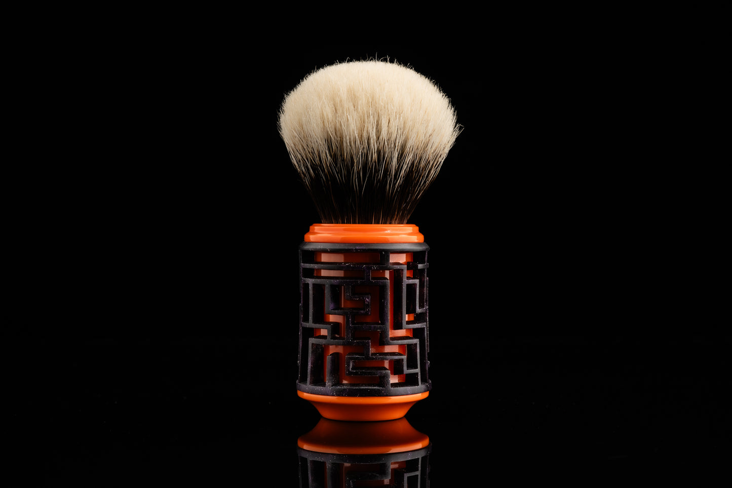Lattice-Labyrinth Master shaving brush handle #9
