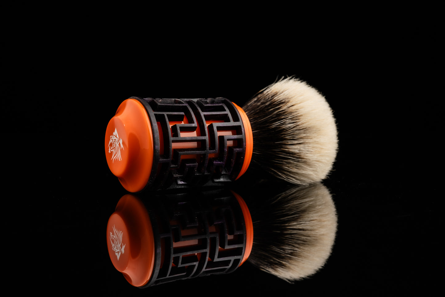 Lattice-Labyrinth Master shaving brush handle #9