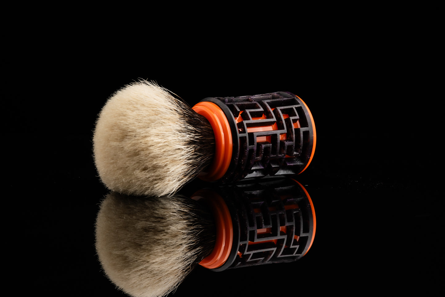 Lattice-Labyrinth Master shaving brush handle #9