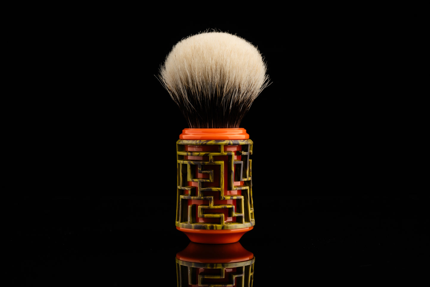 Lattice-Labyrinth Master shaving brush handle #10