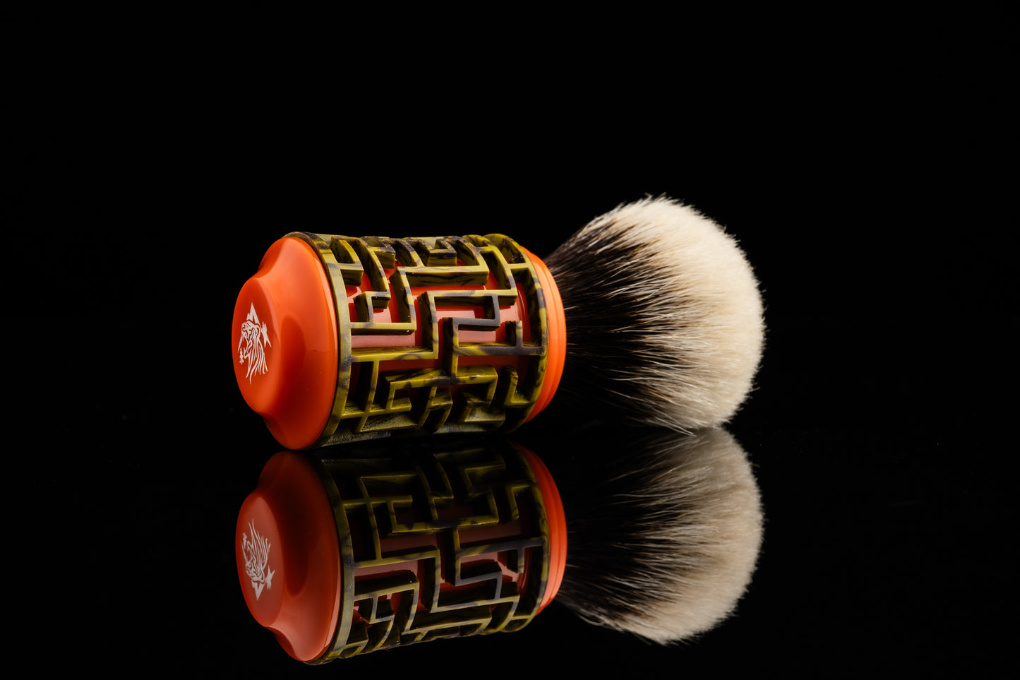Lattice-Labyrinth Master shaving brush handle #10