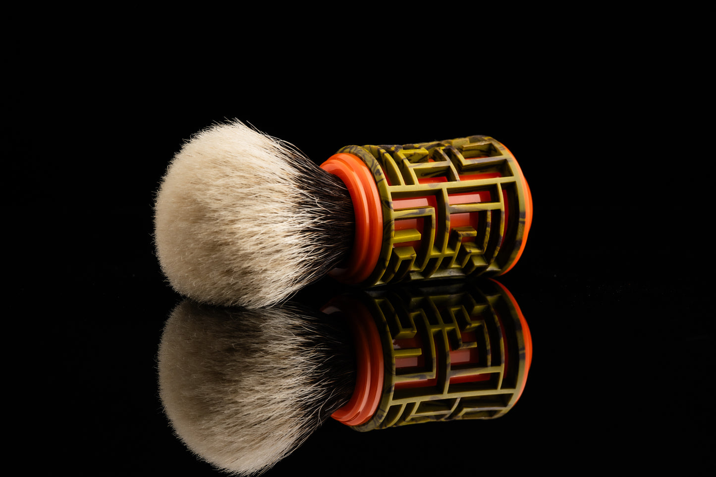 Lattice-Labyrinth Master shaving brush handle #10