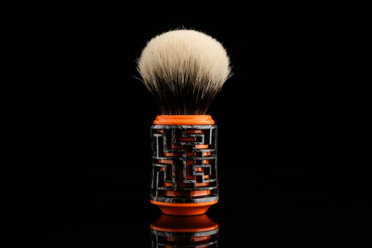 Lattice-Labyrinth Master shaving brush handle #11