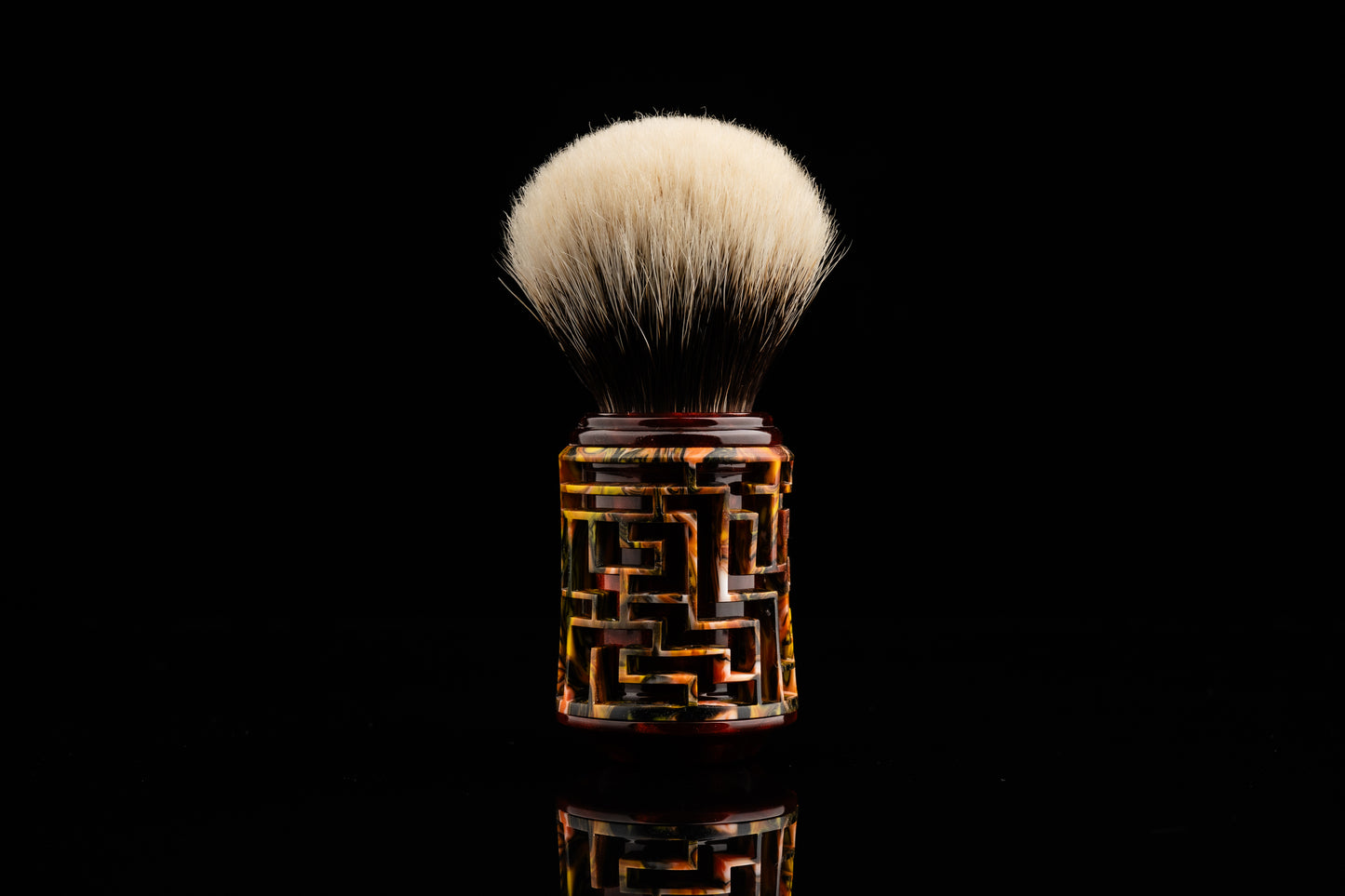 Lattice-Labyrinth Master shaving brush handle #14