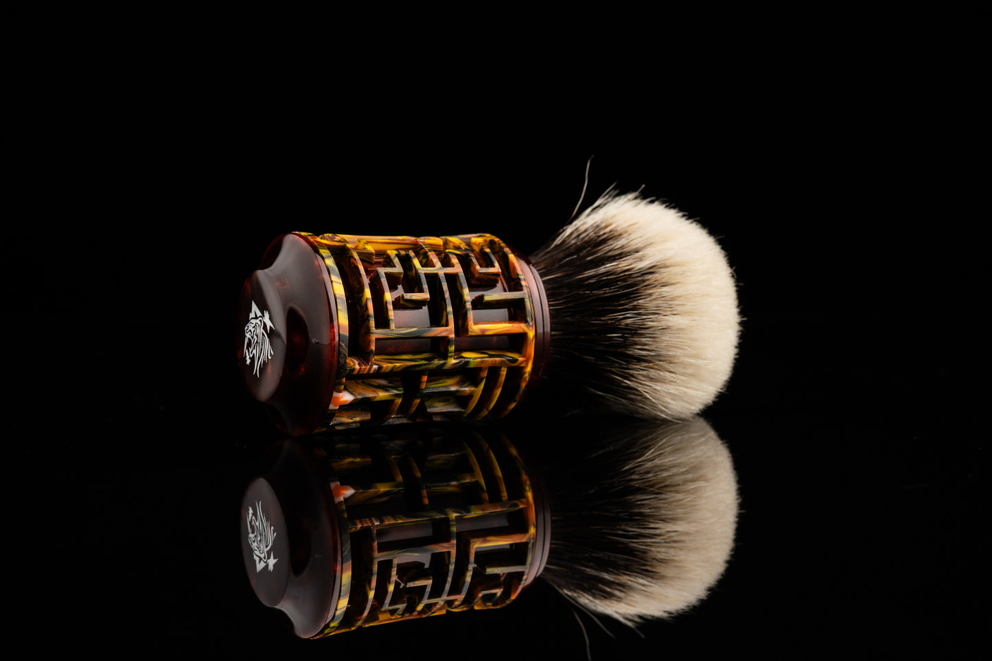 Lattice-Labyrinth Master shaving brush handle #14