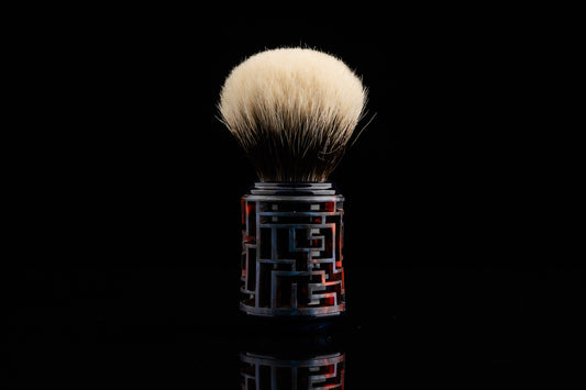Lattice-Labyrinth Master shaving brush handle #15