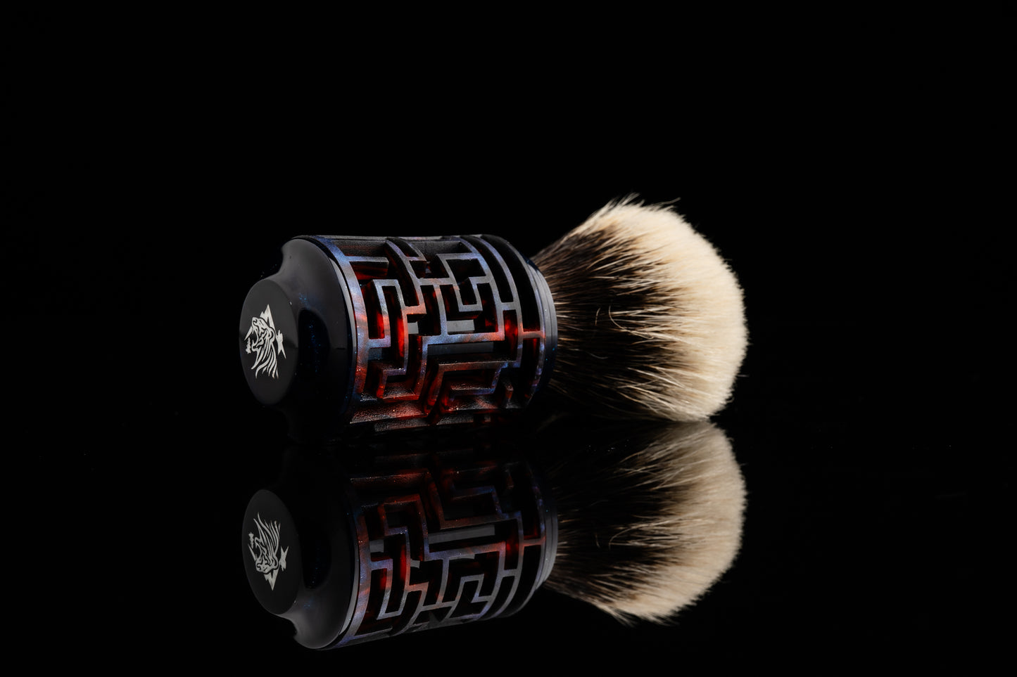 Lattice-Labyrinth Master shaving brush handle #15