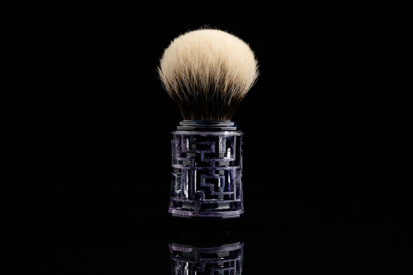 Lattice-Labyrinth Master shaving brush handle #16