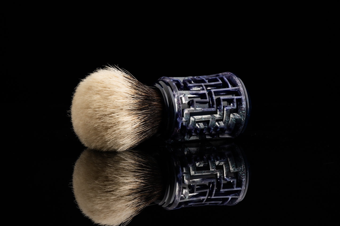 Lattice-Labyrinth Master shaving brush handle #16