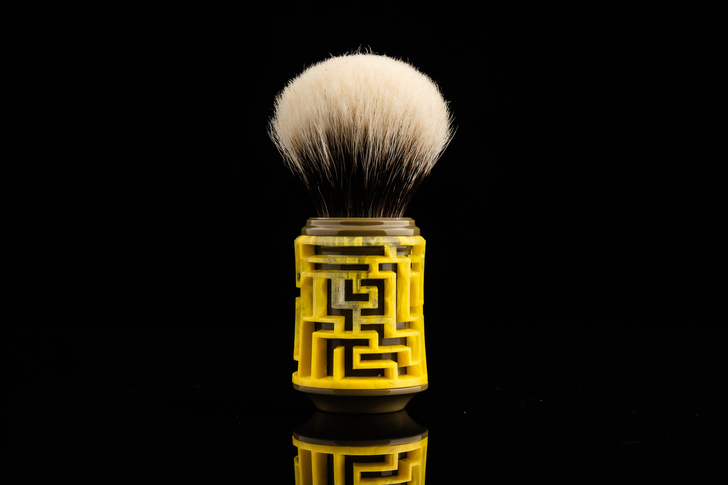 Lattice-Labyrinth Master shaving brush handle #18