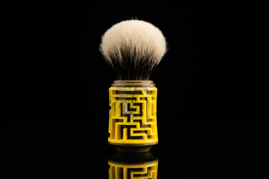 Lattice-Labyrinth Master shaving brush handle #18
