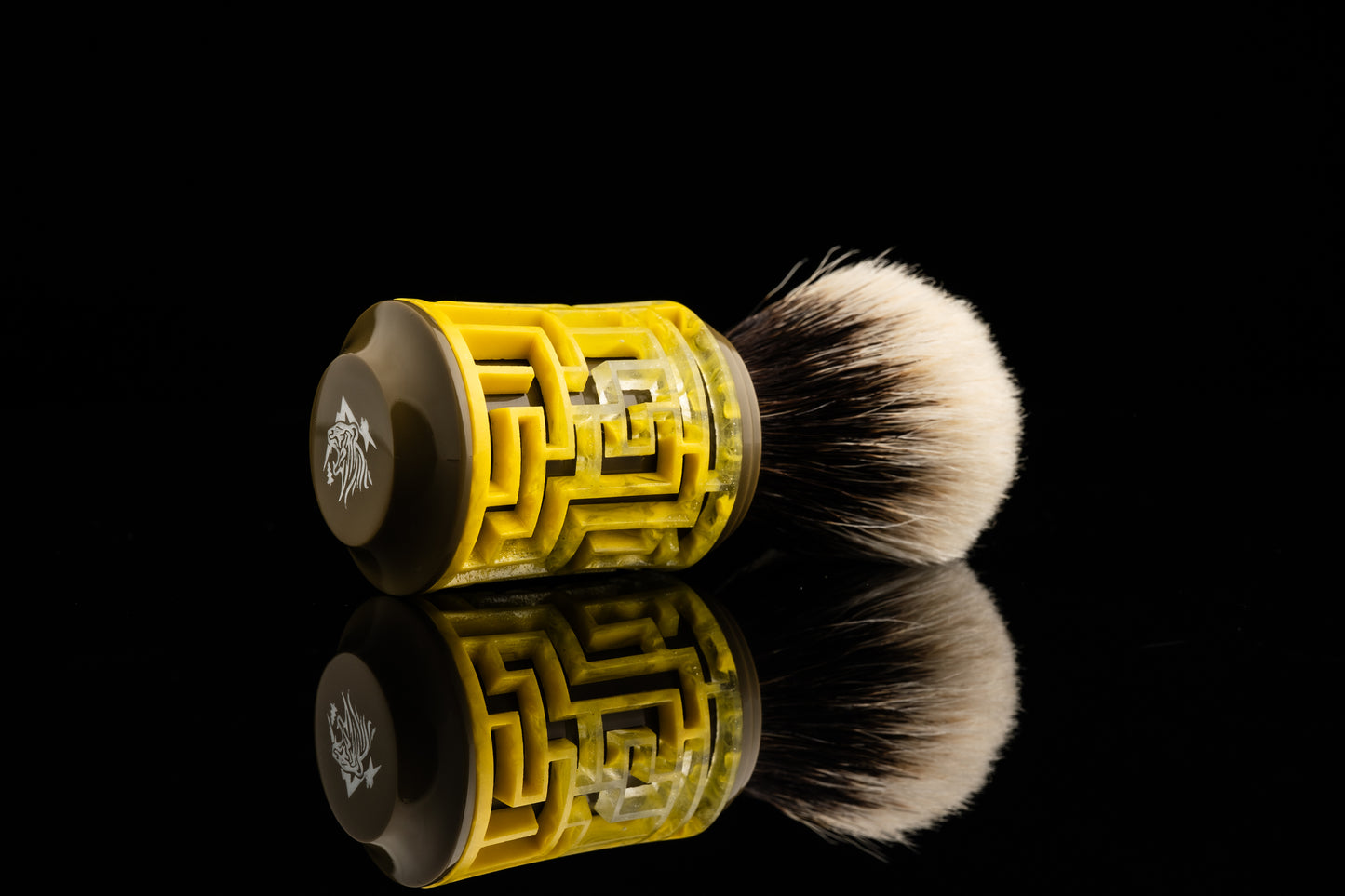 Lattice-Labyrinth Master shaving brush handle #18