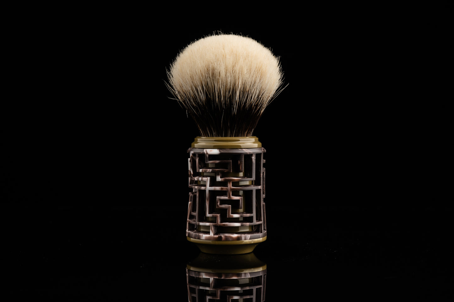Lattice-Labyrinth Master shaving brush handle #20