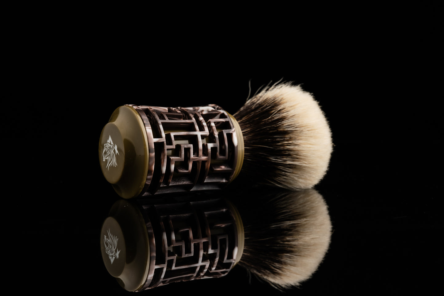 Lattice-Labyrinth Master shaving brush handle #20
