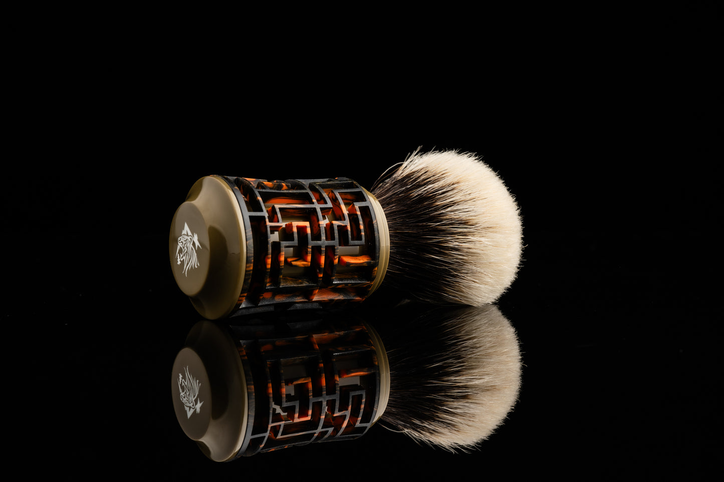Lattice-Labyrinth Master shaving brush handle #21