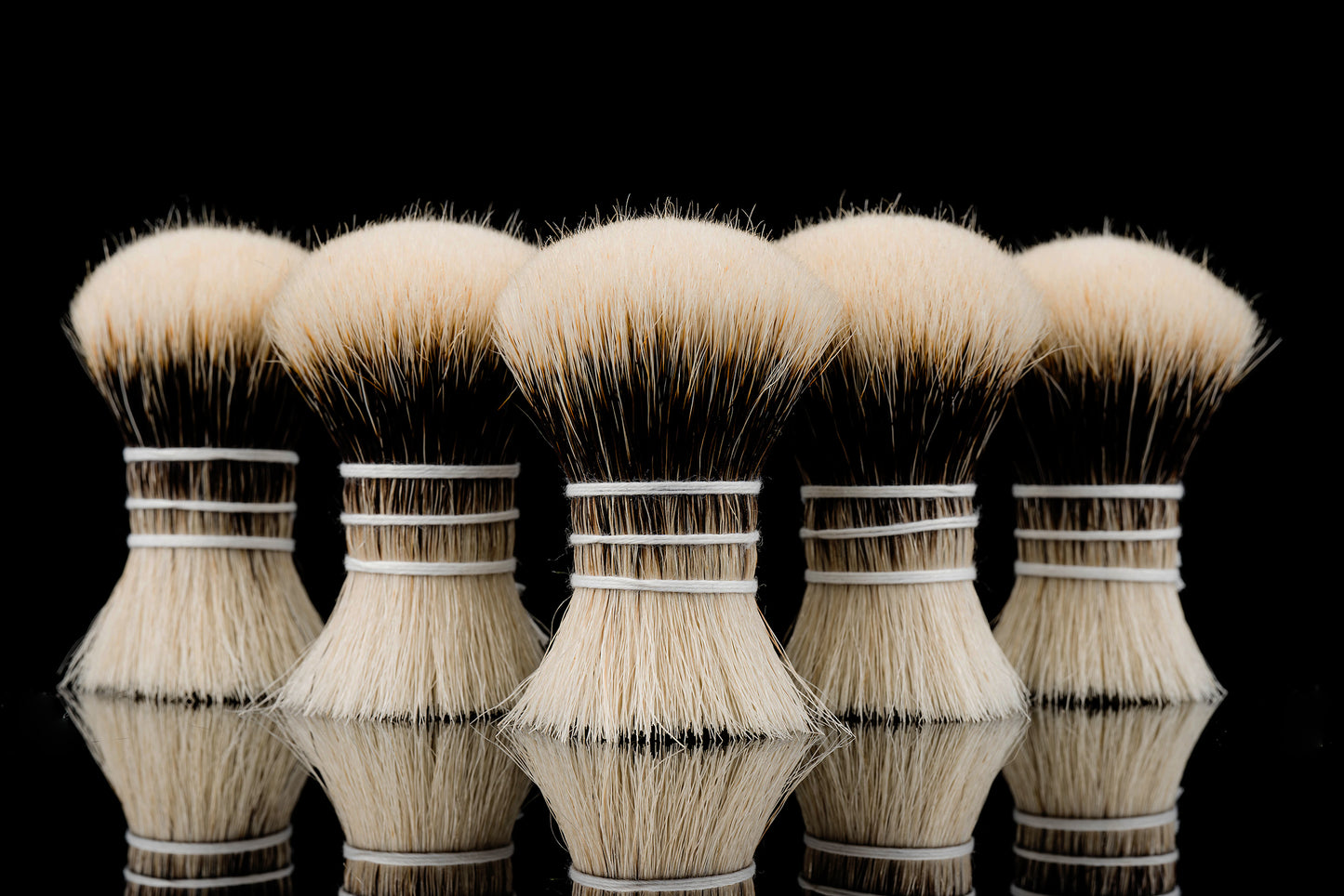 ‘Rorschach’ Traditional craft finest two band shaving knot