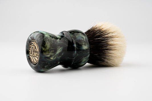 Compass - Peacock shaving brush handle
