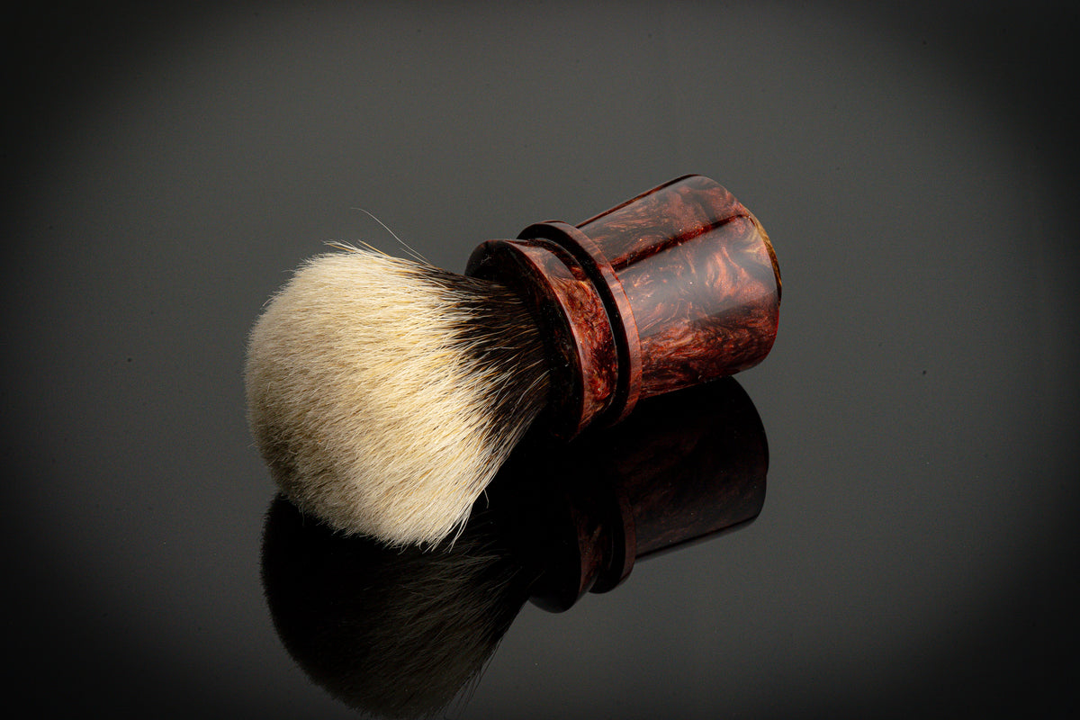 Ming-Dougong -'Fiery' shaving brush handle