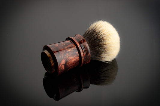 Ming-Dougong -'Fiery' shaving brush handle