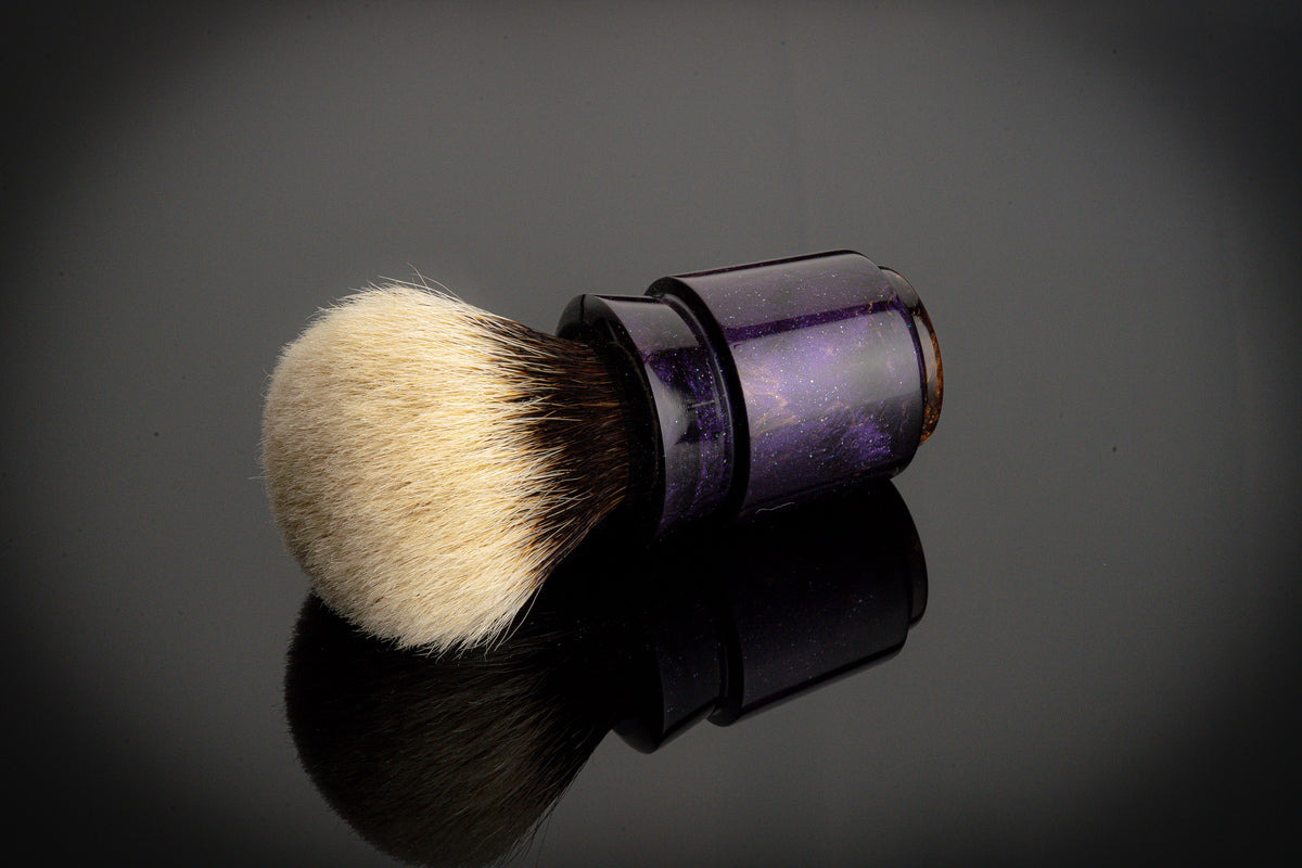 Ming - Yuxi - ‘Galaxy cluster’ shaving brush handle