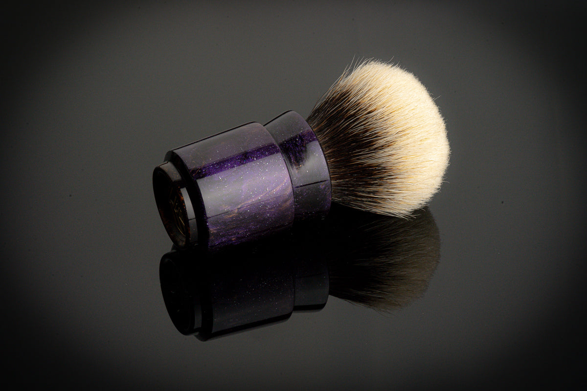 Ming - Yuxi - ‘Galaxy cluster’ shaving brush handle