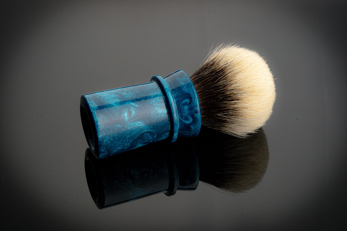 Ming - ZhanJiao - ‘Ocean’ shaving brush handle