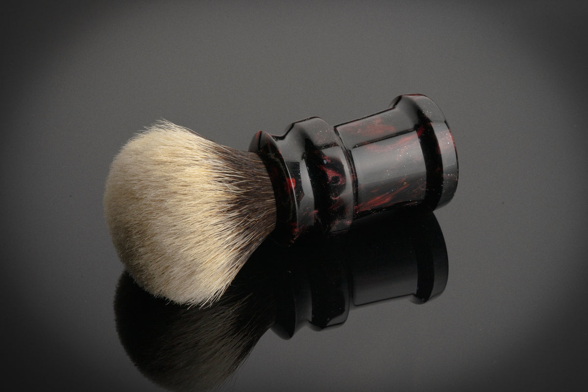 Ding - ‘Dark Red’ shaving brush handle