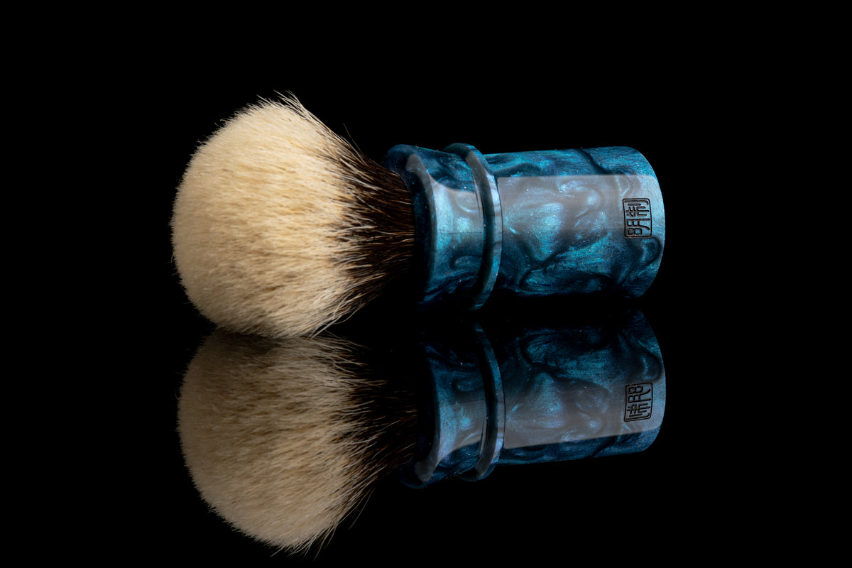 Ming - ZhanJiao - ‘Ocean Waves’ shaving brush handle
