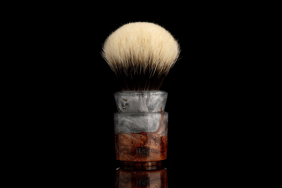 Ming - Yuxi - Glaze - ‘Crimson’ shaving brush handle
