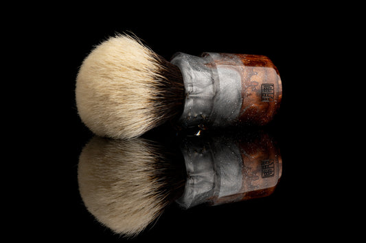 Ming - Yuxi - Glaze - ‘Crimson’ shaving brush handle