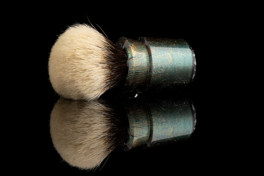 Ming - Yuxi - Glaze X Foil Gilding ‘Forest’ shaving brush handle