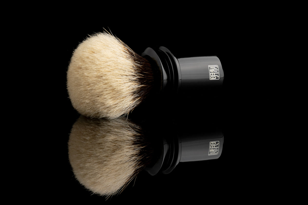Dougong - Classic Black shaving brush handle