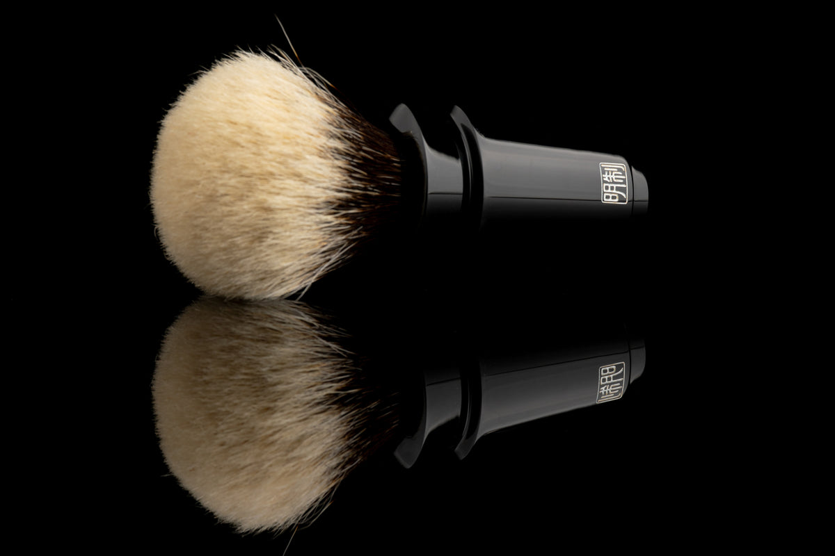 Wusha - Classic Black shaving brush handle