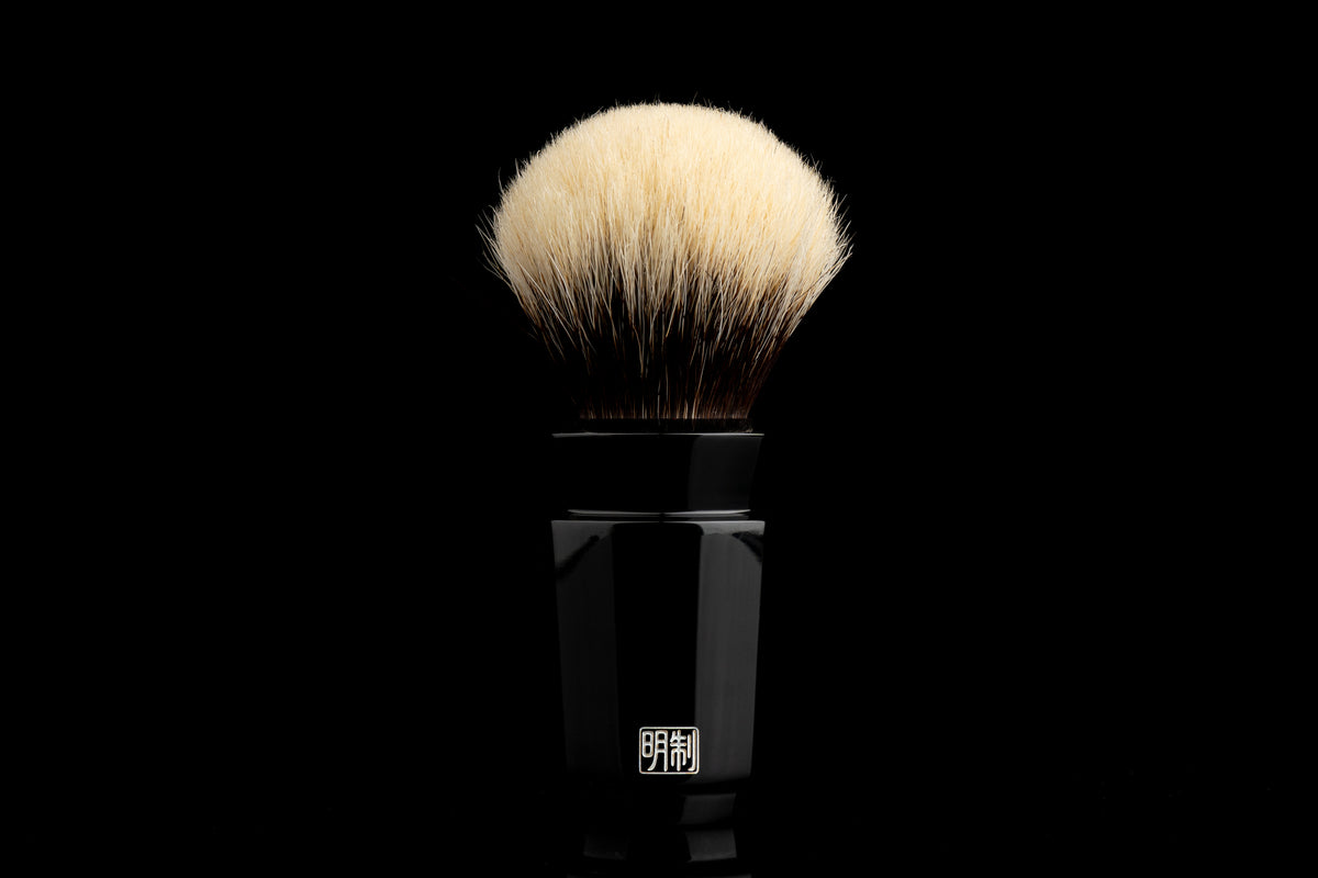 Wusha - Classic Black shaving brush handle