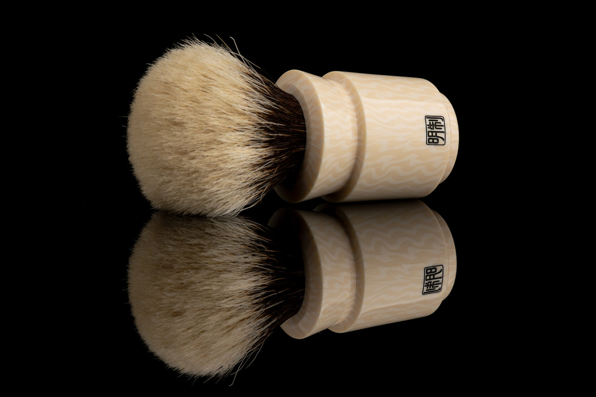 Yuxi - Ivory White shaving brush handle