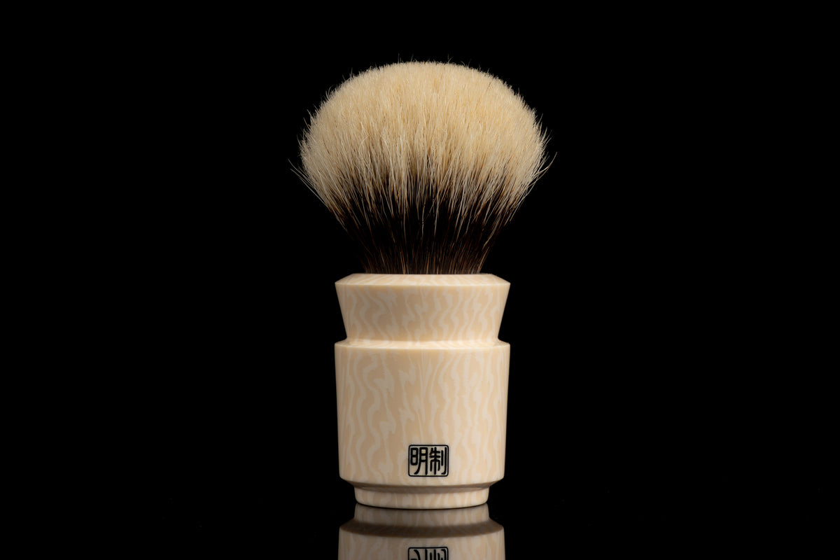 Yuxi - Ivory White shaving brush handle