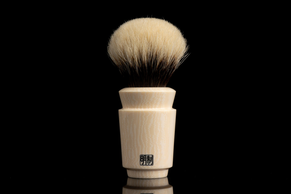 Wusha - Ivory White shaving brush handle