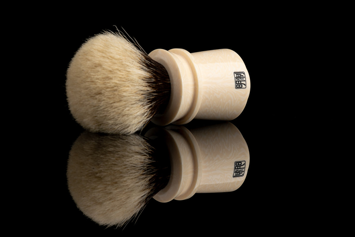 Dougong - Ivory White shaving brush handle